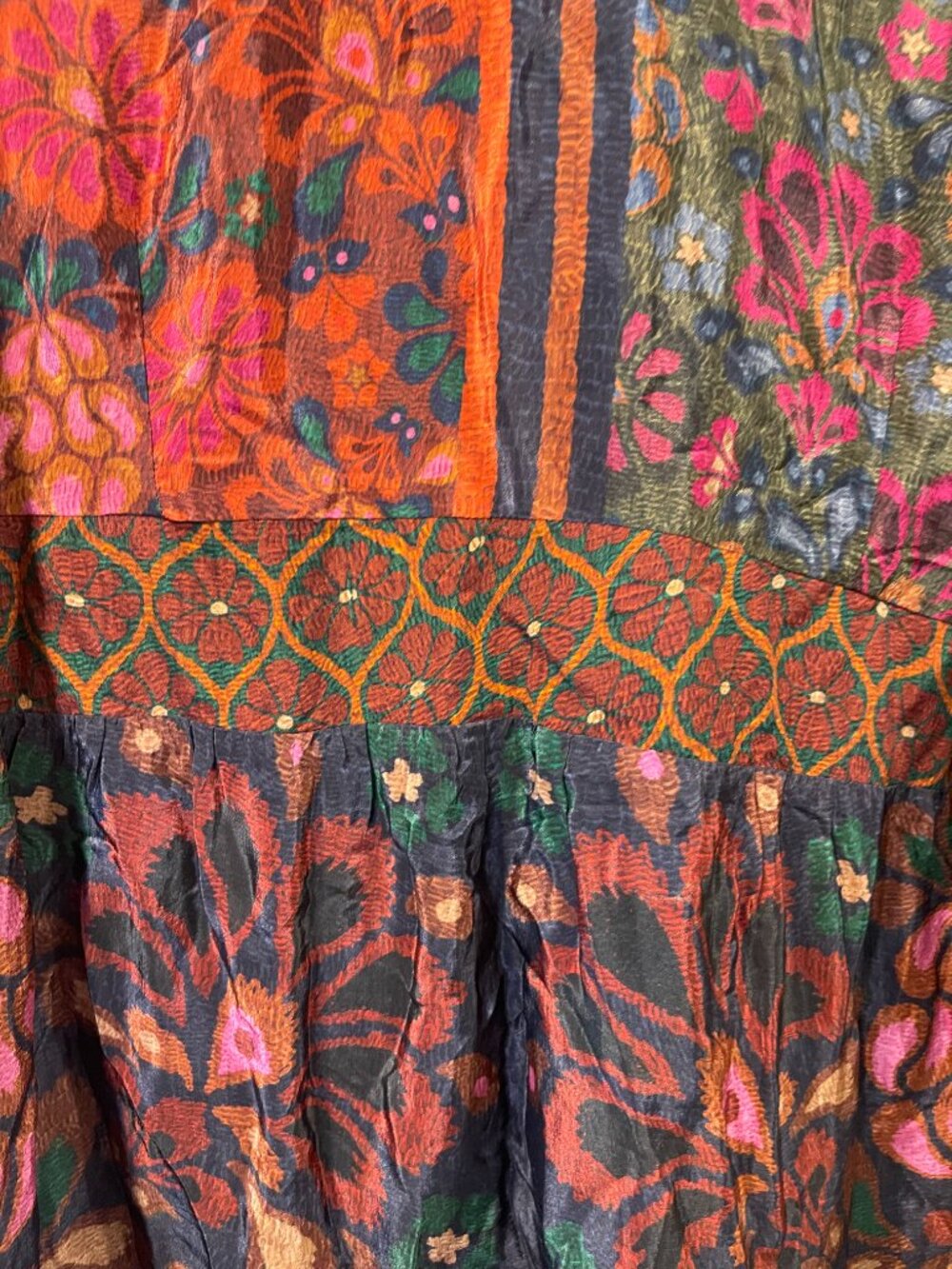 FARM Rio Multi Color Maxi Dress from Anthropologie sz 2X $328 - RARE! - Picture 3 of 7